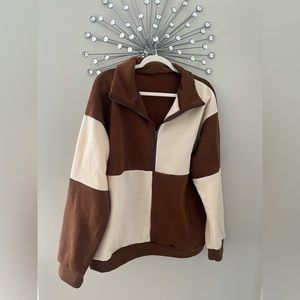 Brown & Cream Sweatshirt